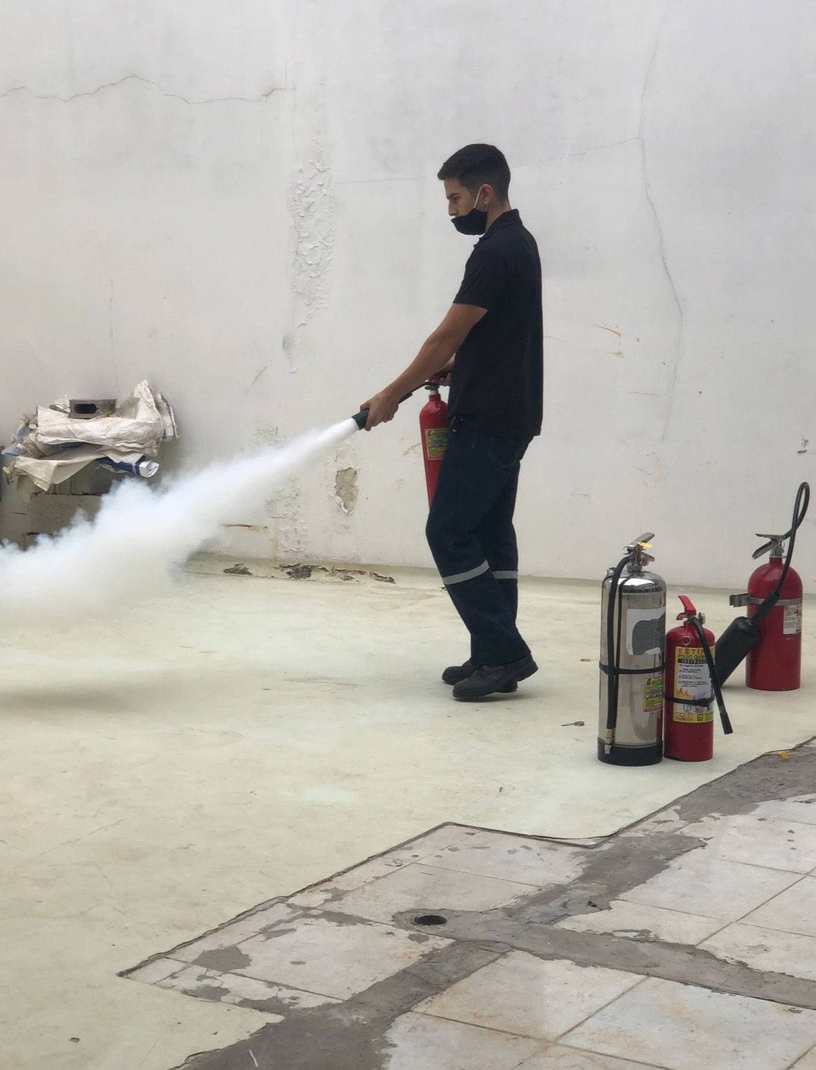 Práctica de evacuación - normativa Bomberos